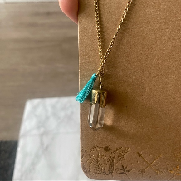 Anthropologie shiraleah jewel Clarissa necklace - Picture 2 of 4